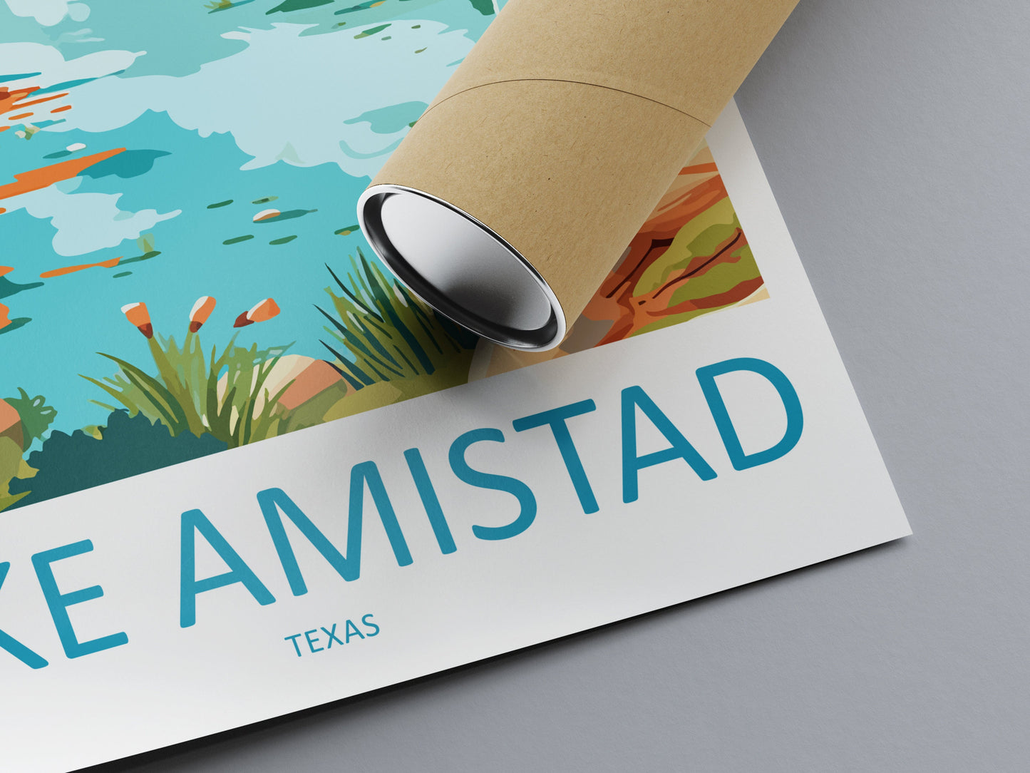 Lake Amistad Travel Print Wall Art Lake Amistad Wall Hanging Home Décor Lake Amistad Gift Art Lovers Texas Art Lover Gift Texas Travel Print