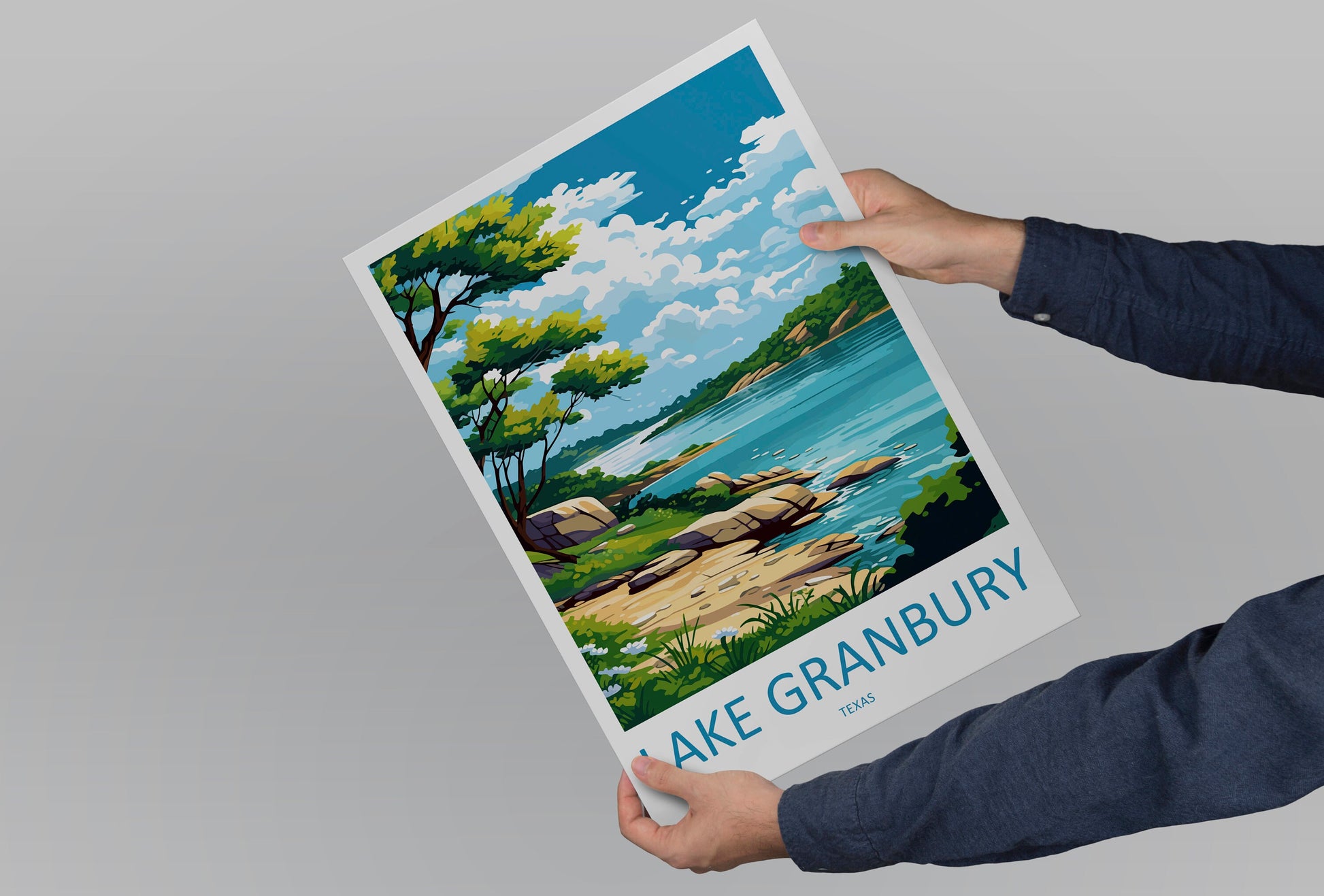 Lake Granbury Travel Print Wall Art Lake Granbury Wall Hanging Home Décor Lake Granbury Gift Art Lovers Texas Art Lover Gift Texas