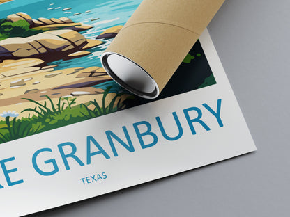 Lake Granbury Travel Print Wall Art Lake Granbury Wall Hanging Home Décor Lake Granbury Gift Art Lovers Texas Art Lover Gift Texas