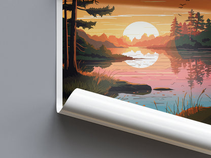 Lake Sam Rayburn Travel Print Wall Art Lake Sam Rayburn Wall Hanging Home Décor Lake Sam Rayburn Gift Art Lovers Texas Art Lover Gift Texas