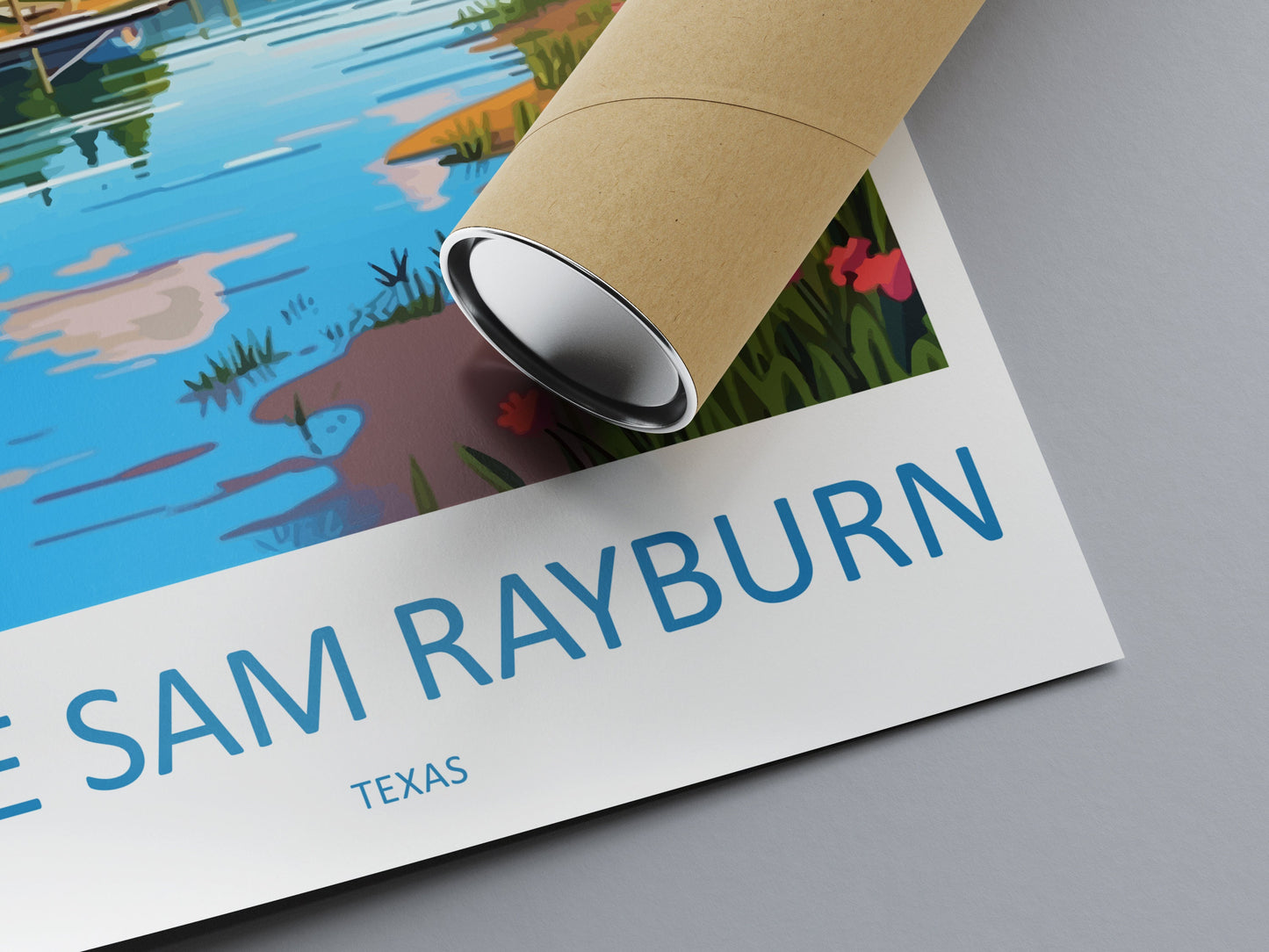 Lake Sam Rayburn Travel Print Wall Art Lake Sam Rayburn Wall Hanging Home Décor Lake Sam Rayburn Gift Art Lovers Texas Art Lover Gift Texas