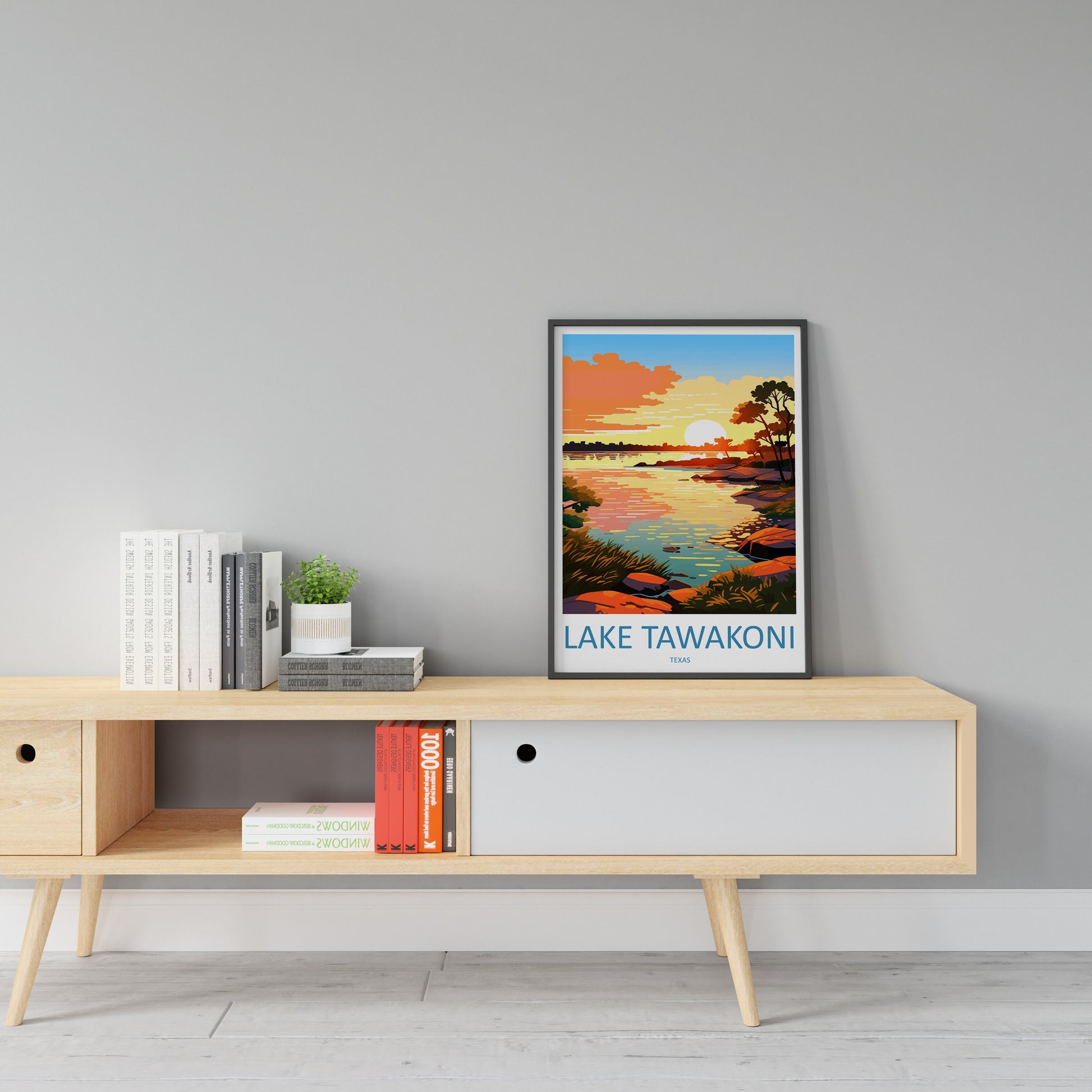 Lake Tawakoni Travel Print Wall Art Lake Tawakoni Wall Hanging Home Décor Lake Tawakoni Gift Art Lovers Texas Art Lover Gift Texas