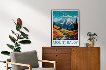 Mount Baldy Travel Print Wall Art Mount Baldy Wall Hanging Home Décor Mount Baldy Gift Art Lovers Texas Art Lover Gift Texas