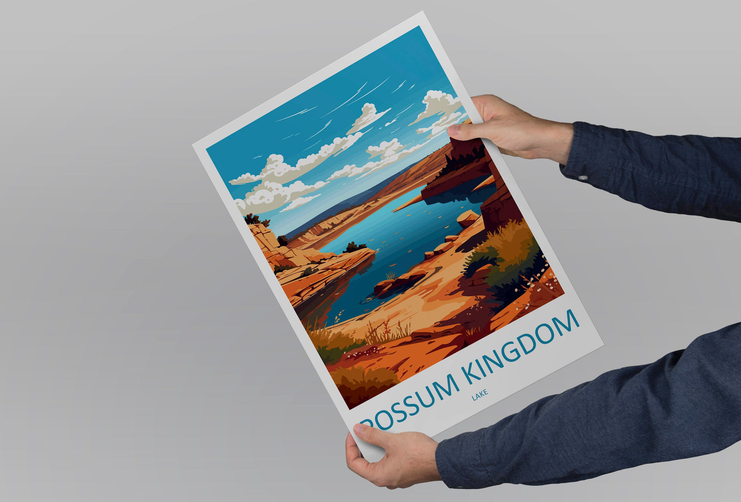 Possum Kingdom Lake Travel Print Wall Art Possum Kingdom Lake Wall Hanging Home Décor Possum Kingdom Lake Gift Art Lovers Texas Art Lover