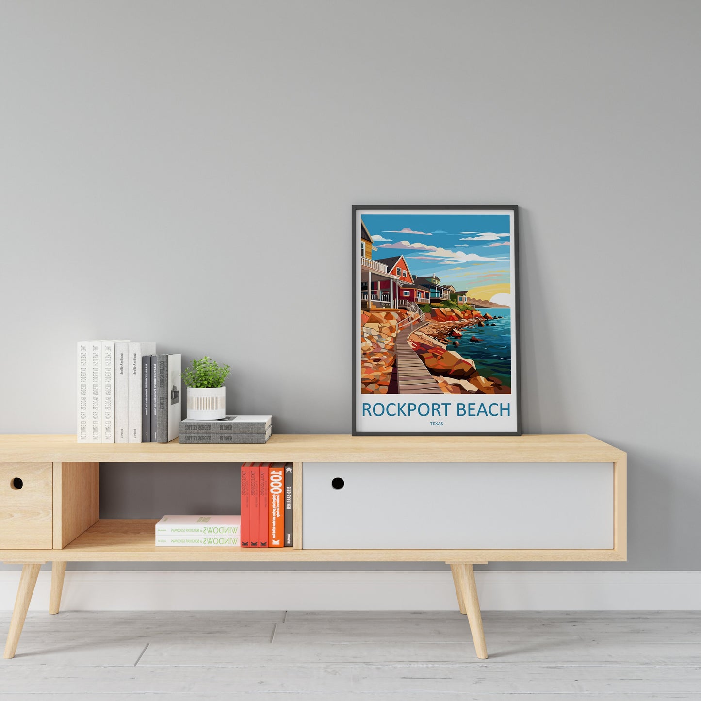 Rockport Beach Travel Print Wall Art Rockport Beach Wall Hanging Home Décor Rockport Beach Gift Art Lovers Texas Art Lover Gift Texas