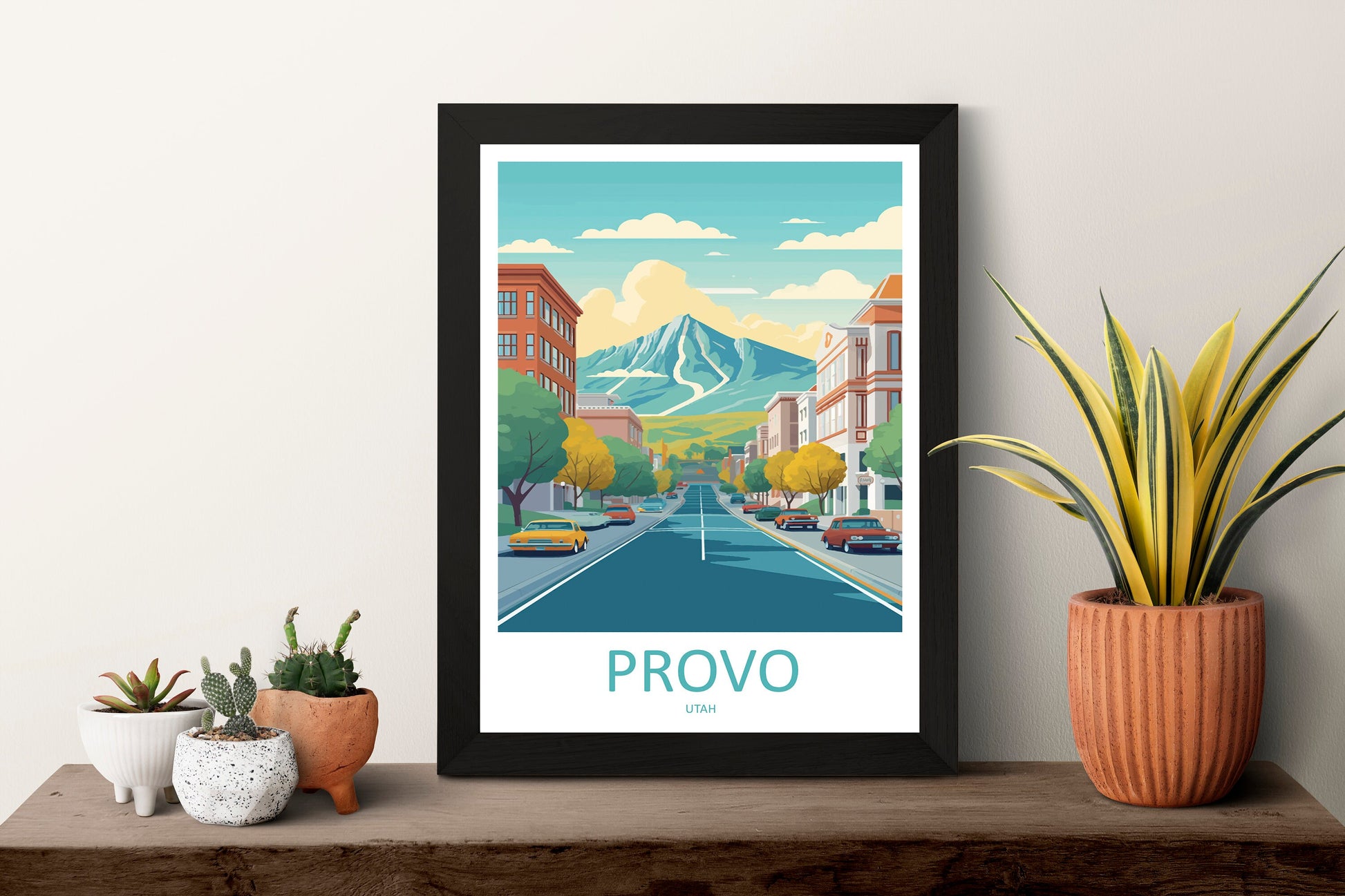 Provo Travel Print Wall Art Provo Wall Hanging Home Décor Provo Gift Art Lovers Utah Art Lover Gift Travel Posters Wall Art