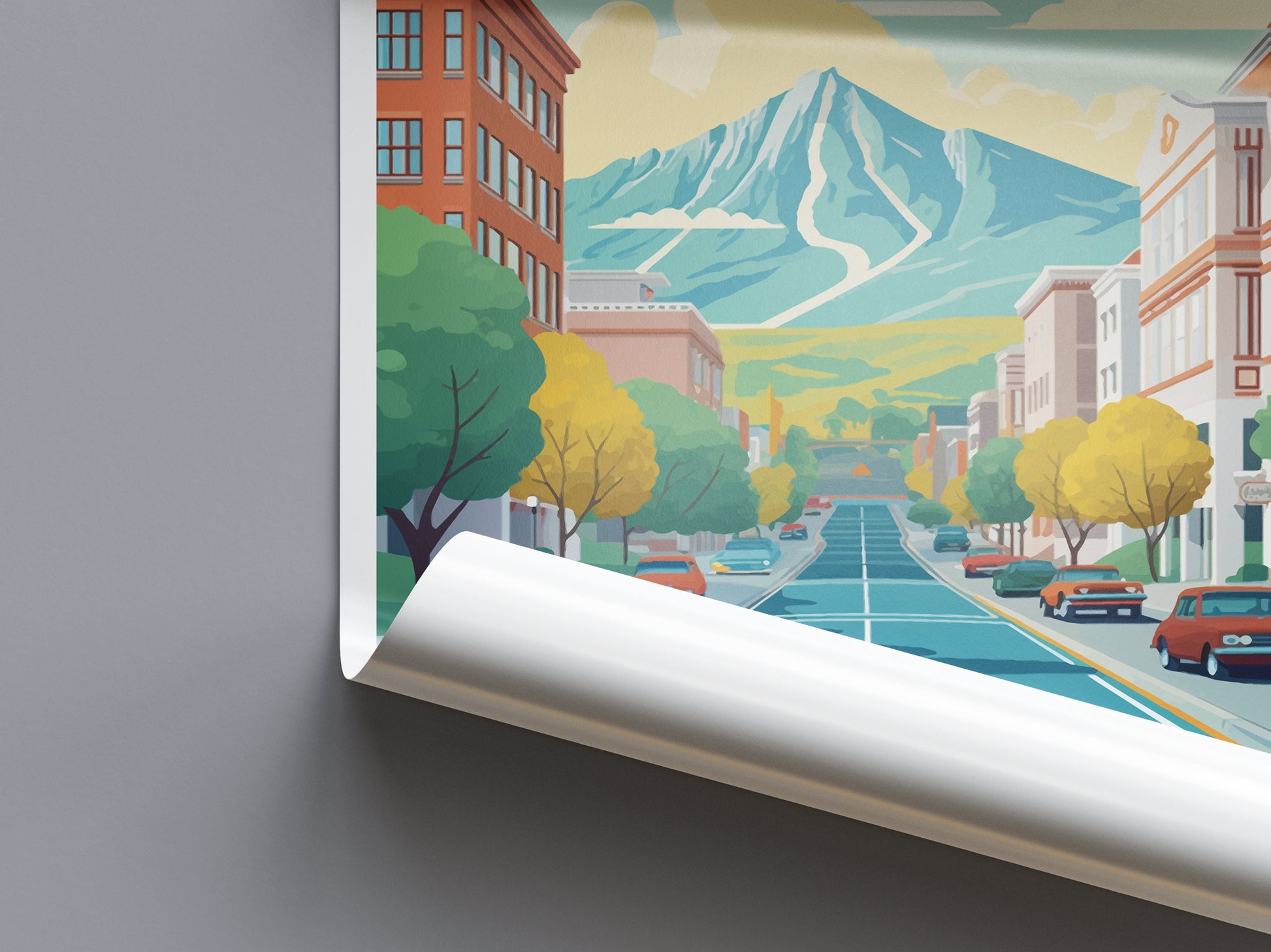 Provo Travel Print Wall Art Provo Wall Hanging Home Décor Provo Gift Art Lovers Utah Art Lover Gift Travel Posters Wall Art