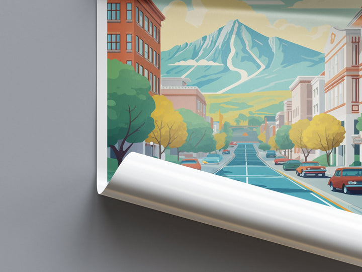 Provo Travel Print Wall Art Provo Wall Hanging Home Décor Provo Gift Art Lovers Utah Art Lover Gift Travel Posters Wall Art