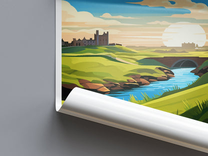 St Andrews Golf Course Travel Print Wall Art St Andrews Wall Hanging Home Décor St Andrews Gift Art Lovers Scotland Art Lover Gift St Andrew