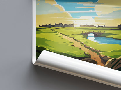 St Andrews Golf Course Travel Print Wall Art St Andrews Wall Hanging Home Décor St Andrews Gift Art Lovers Scotland Art Lover Gift St Andrew