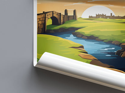 St Andrews Golf Course Travel Print Wall Art St Andrews Wall Hanging Home Décor St Andrews Gift Art Lovers Scotland Art Lover Gift St Andrew