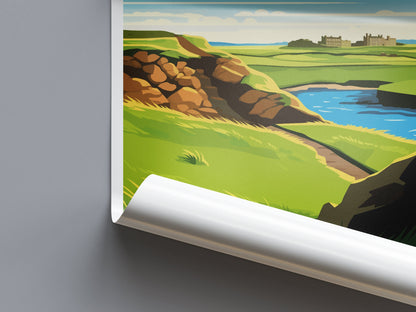 St Andrews Golf Course Travel Print Wall Art St Andrews Wall Hanging Home Décor St Andrews Gift Art Lovers Scotland Art Lover Gift St Andrew