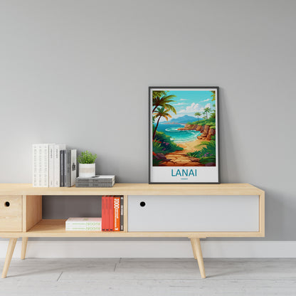 Lanai Travel Print Wall Art Lanai Wall Hanging Home Décor Lanai Gift Art Lovers Hawaii Art Lover Gift Print Artwork Hawaii Art Gift