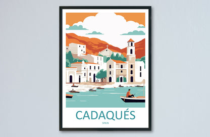 Cadaqués Travel Print Wall Art Cadaqués Wall Hanging Home Décor Cadaqués Gift Art Lovers Spain Art Lover Gift Cadaqués Print Spain Wall Art