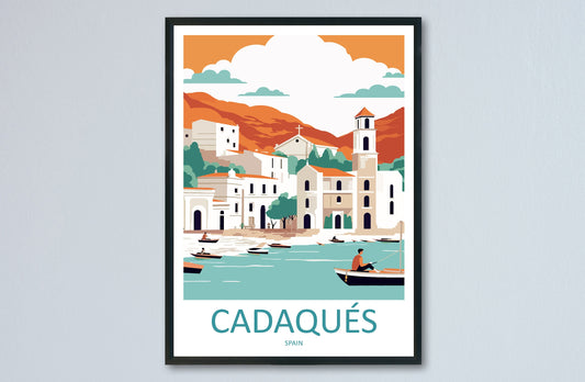 Cadaqués Travel Print Wall Art Cadaqués Wall Hanging Home Décor Cadaqués Gift Art Lovers Spain Art Lover Gift Cadaqués Print Spain Wall Art
