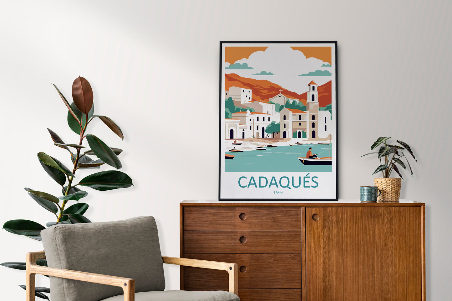 Cadaqués Travel Print Wall Art Cadaqués Wall Hanging Home Décor Cadaqués Gift Art Lovers Spain Art Lover Gift Cadaqués Print Spain Wall Art