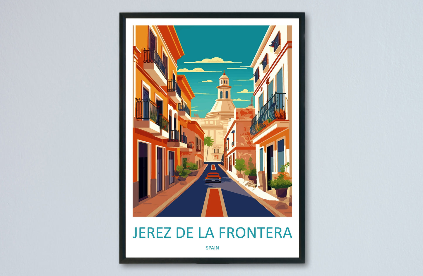 Jerez De La Frontera Travel Print Wall Art Jerez De La Frontera Wall Hanging Home Décor Jerez De La Frontera Gift Art Lovers Spain Art Lover