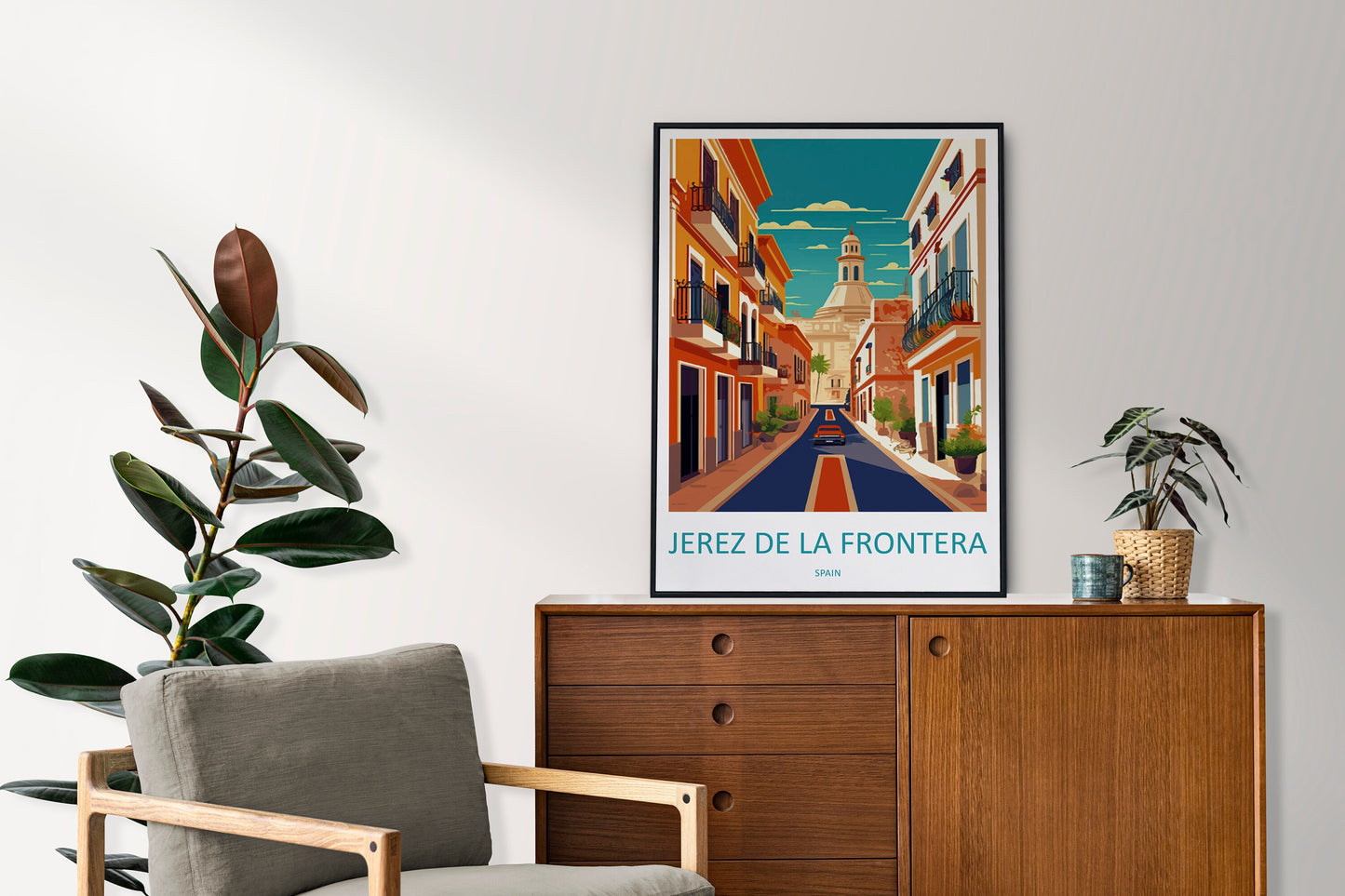 Jerez De La Frontera Travel Print Wall Art Jerez De La Frontera Wall Hanging Home Décor Jerez De La Frontera Gift Art Lovers Spain Art Lover