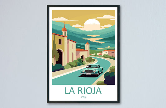 La Rioja Travel Print Wall Art La Rioja Wall Hanging Home Décor La Rioja Gift Art Lovers Spain Art Lover Gift La Rioja Print Spain Wall Art