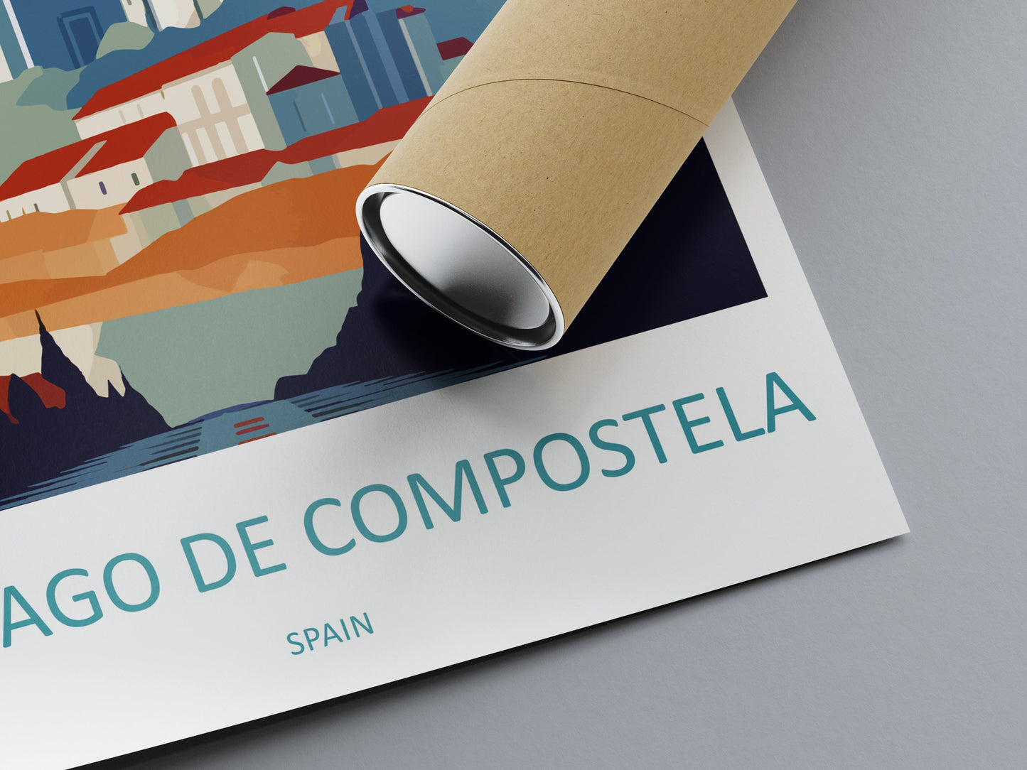 Santiago de Compostela Travel Print Wall Art Santiago de Compostela Wall Hanging Home Décor Santiago de Compostela Gift Art Lovers Spain Art