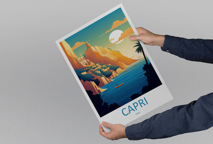 Capri Travel Print Wall Art Capri Italy Wall Hanging Home Decoration Capri Gift Art Lovers Wall Art Print Capri Italy Art Capri Art Print