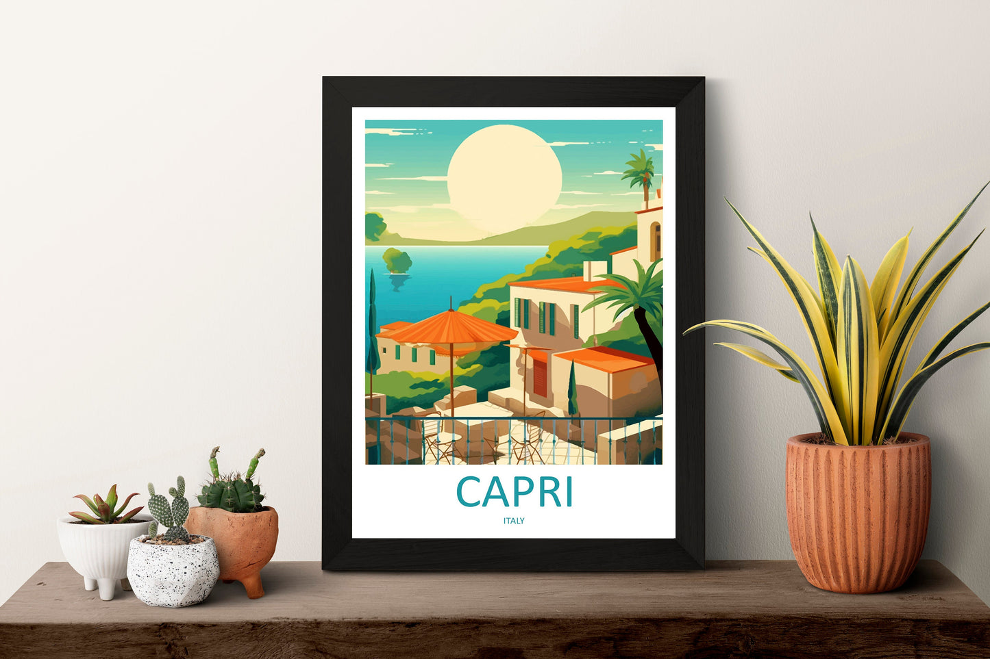 Capri Travel Print Wall Art Capri Italy Wall Hanging Home Decoration Capri Gift Art Lovers Wall Art Print Capri Italy Art Capri Art Print