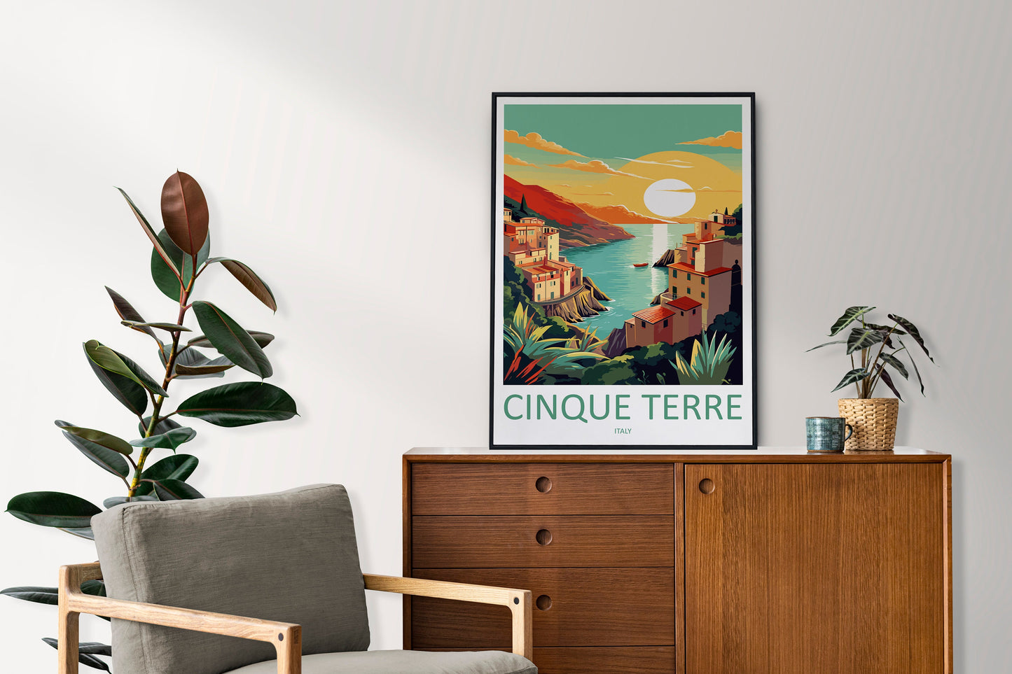 Cinque Terre Travel Print Wall Art Cinque Terre Italy Wall Hanging Home Decoration Cinque Terre Gift Art Lovers Wall Art Print Patmos Italy