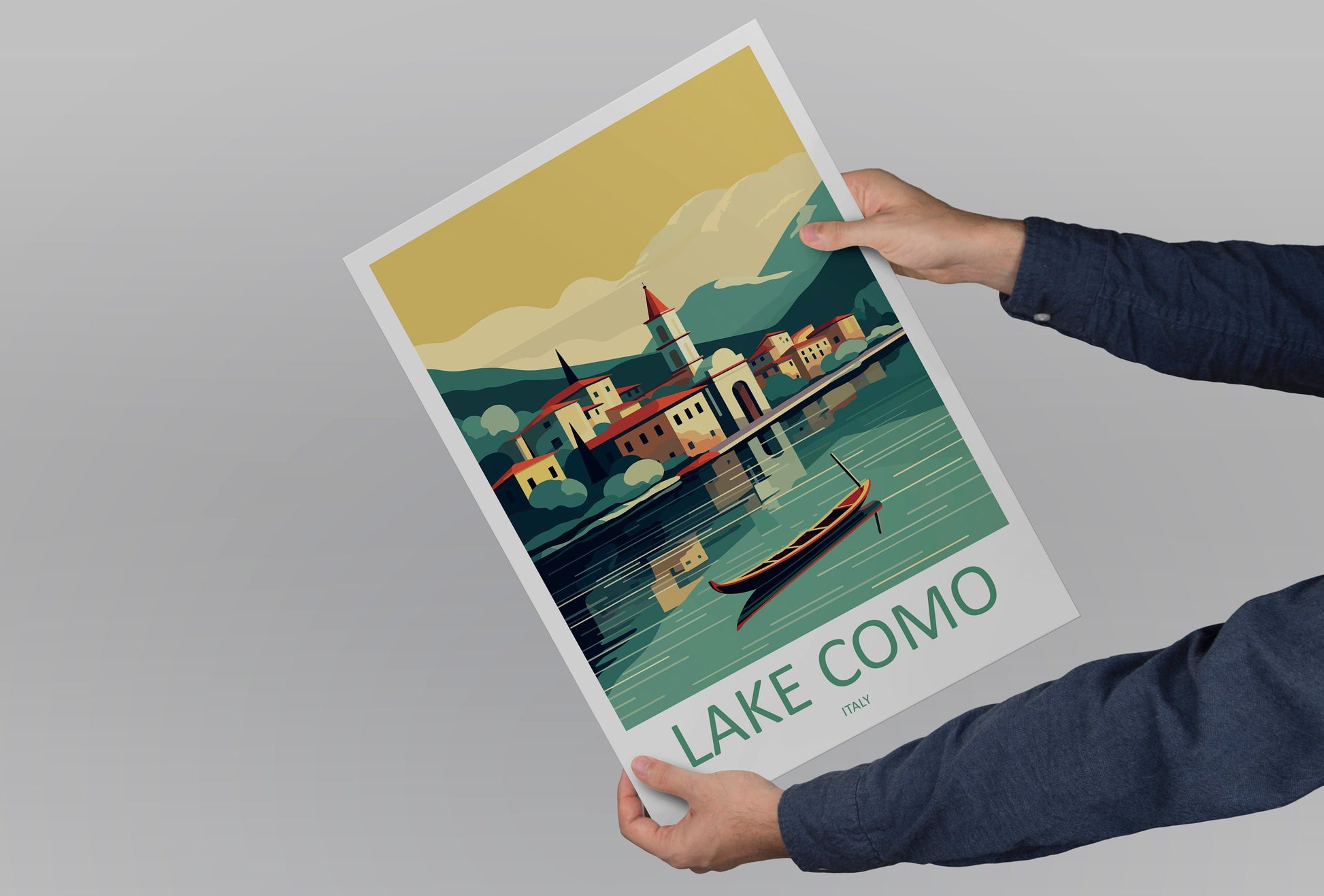 Lake Como Travel Print Wall Art Lake Como Italy Wall Hanging Home Decoration Lake Como Gift Art Lovers Wall Art Print Lake Como Italy Art