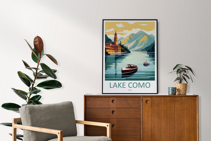 Lake Como Travel Print Wall Art Lake Como Italy Wall Hanging Home Decoration Lake Como Gift Art Lovers Wall Art Print Lake Como Italy Art