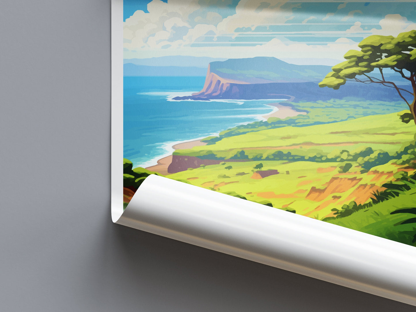 Lanai Lookout Travel Print Wall Art Lanai Lookout Wall Hanging Home Décor Lanai Lookout Gift Art Lovers Hawaii Art Lover Gift Print Artwork