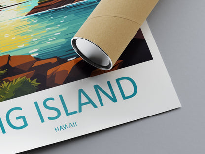 Big Island Travel Print Wall Art Big Island Wall Hanging Home Décor Big Island Gift Art Lovers Hawaii Art Lover Gift Print Artwork