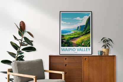 Waipio Valley Travel Print Wall Art Waipio Valley Wall Hanging Home Décor Waipio Valley Gift Art Lovers Hawaii Art Lover Gift Print Artwork