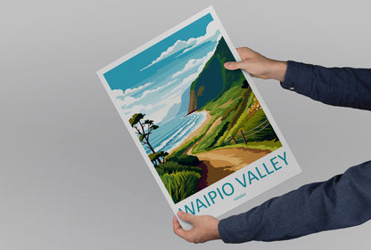 Waipio Valley Travel Print Wall Art Waipio Valley Wall Hanging Home Décor Waipio Valley Gift Art Lovers Hawaii Art Lover Gift Print Artwork