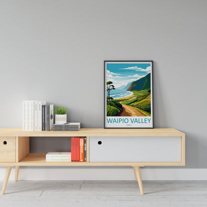Waipio Valley Travel Print Wall Art Waipio Valley Wall Hanging Home Décor Waipio Valley Gift Art Lovers Hawaii Art Lover Gift Print Artwork