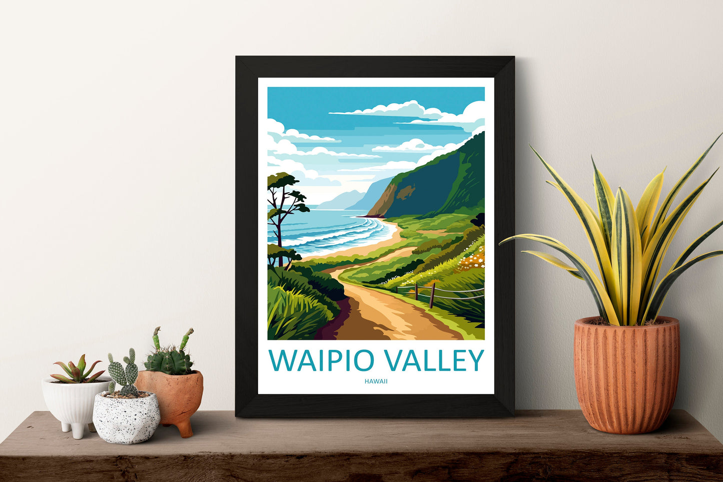 Waipio Valley Travel Print Wall Art Waipio Valley Wall Hanging Home Décor Waipio Valley Gift Art Lovers Hawaii Art Lover Gift Print Artwork