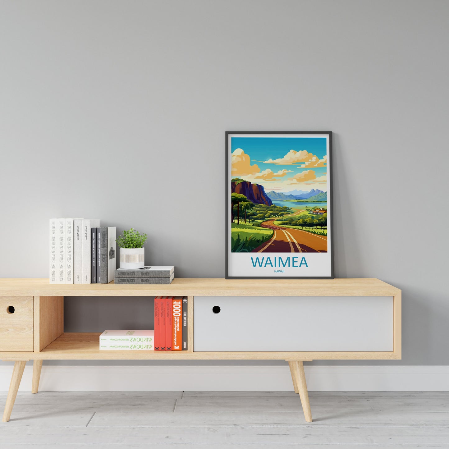Waimea Travel Print Wall Art Waimea Wall Hanging Home Décor Waimea Gift Art Lovers Hawaii Art Lover Gift Print Artwork