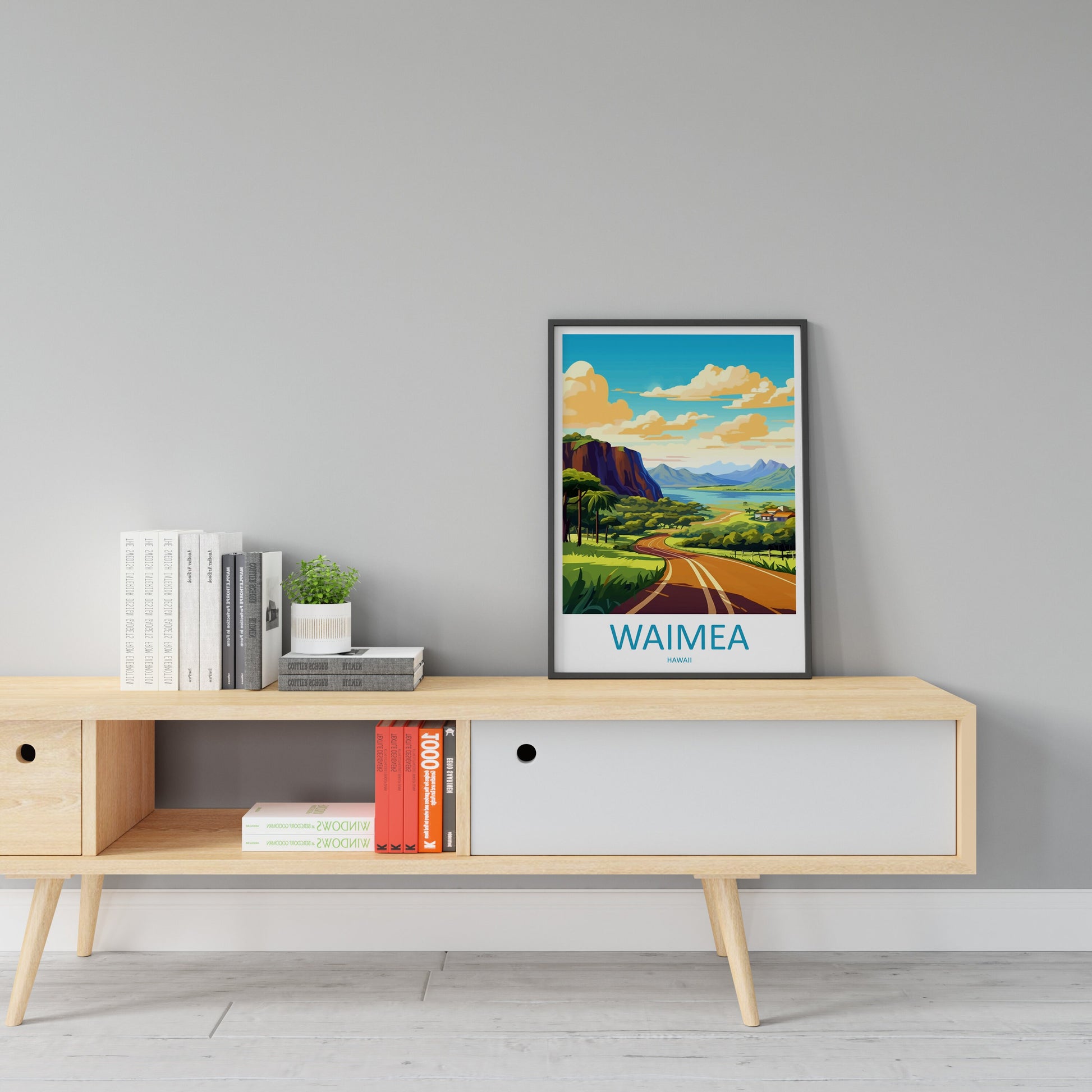 Waimea Travel Print Wall Art Waimea Wall Hanging Home Décor Waimea Gift Art Lovers Hawaii Art Lover Gift Print Artwork