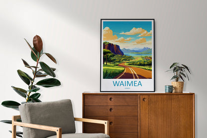 Waimea Travel Print Wall Art Waimea Wall Hanging Home Décor Waimea Gift Art Lovers Hawaii Art Lover Gift Print Artwork