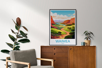 Waimea Travel Print Wall Art Waimea Wall Hanging Home Décor Waimea Gift Art Lovers Hawaii Art Lover Gift Print Artwork