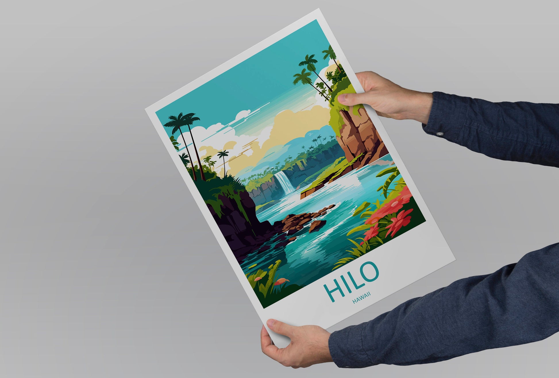 Hilo Travel Print Wall Art Hilo Wall Hanging Home Décor Hilo Gift Art Lovers Hawaii Art Lover Gift Print Artwork