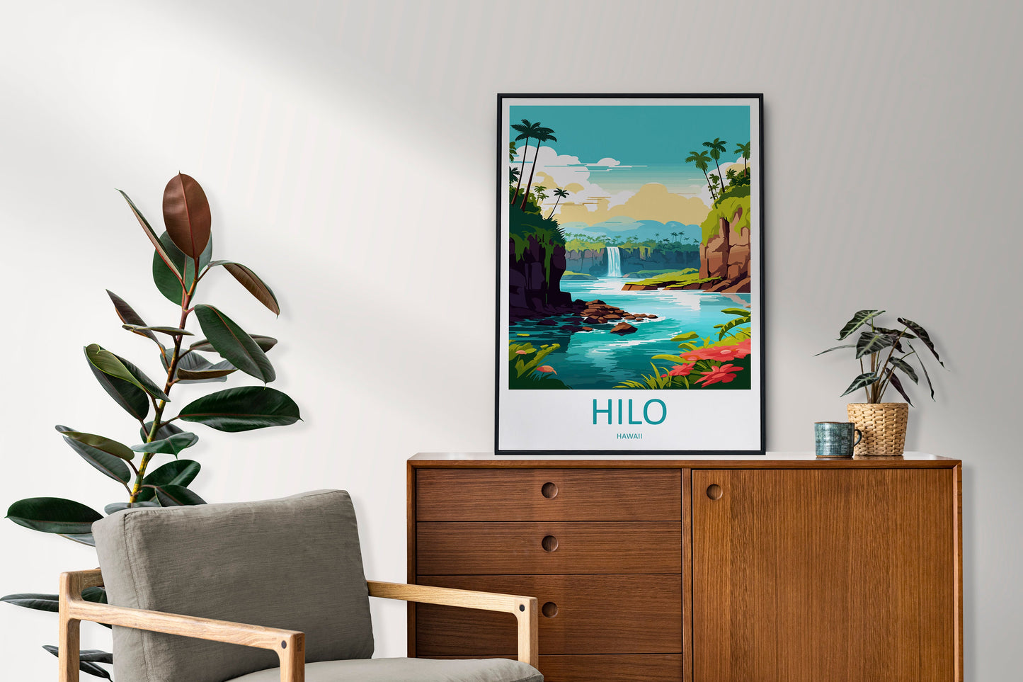 Hilo Travel Print Wall Art Hilo Wall Hanging Home Décor Hilo Gift Art Lovers Hawaii Art Lover Gift Print Artwork