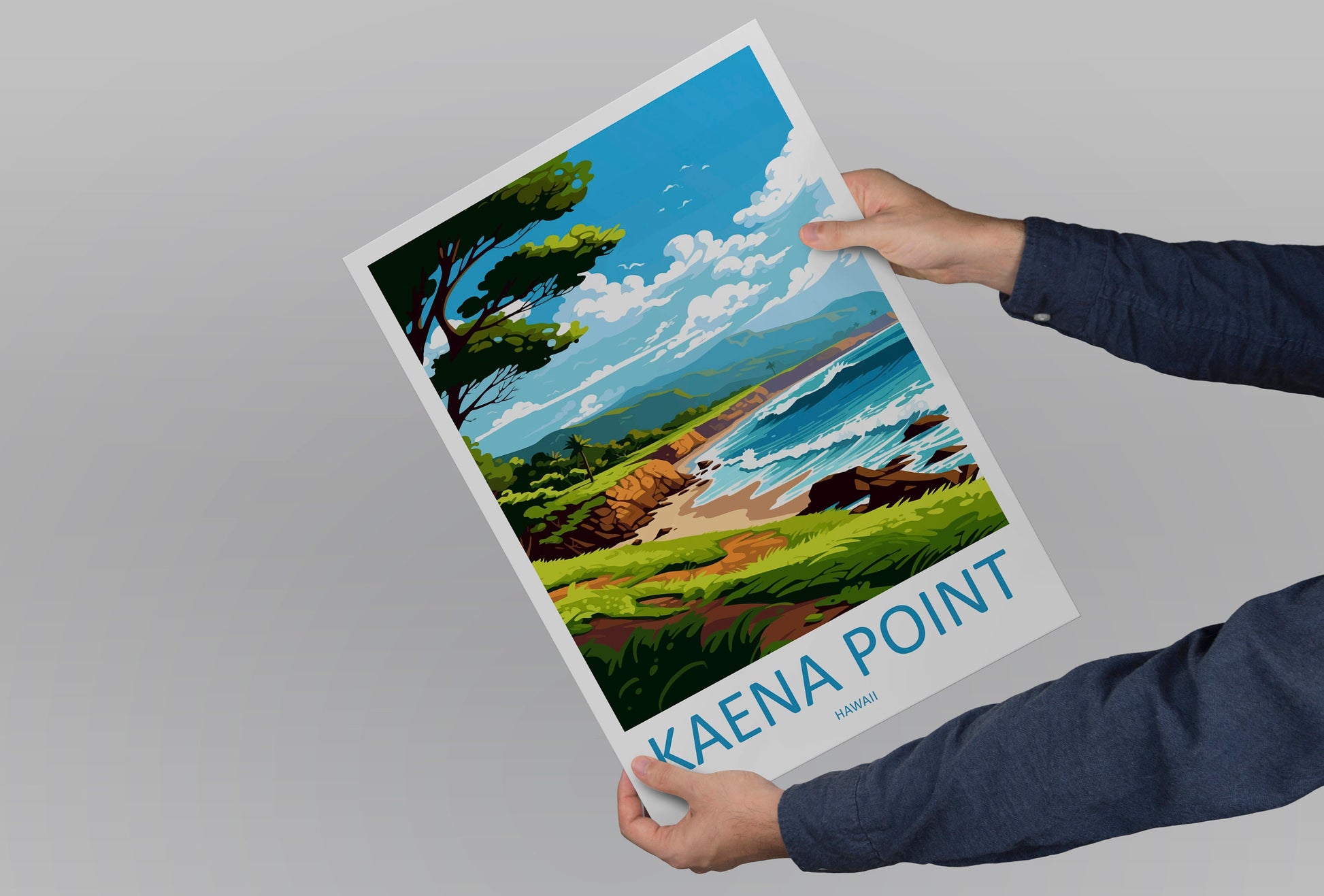 Kaena Point Travel Print Wall Art Kaena Point Wall Hanging Home Décor Kaena Point Gift Art Lovers Hawaii Art Lover Gift Print Artwork