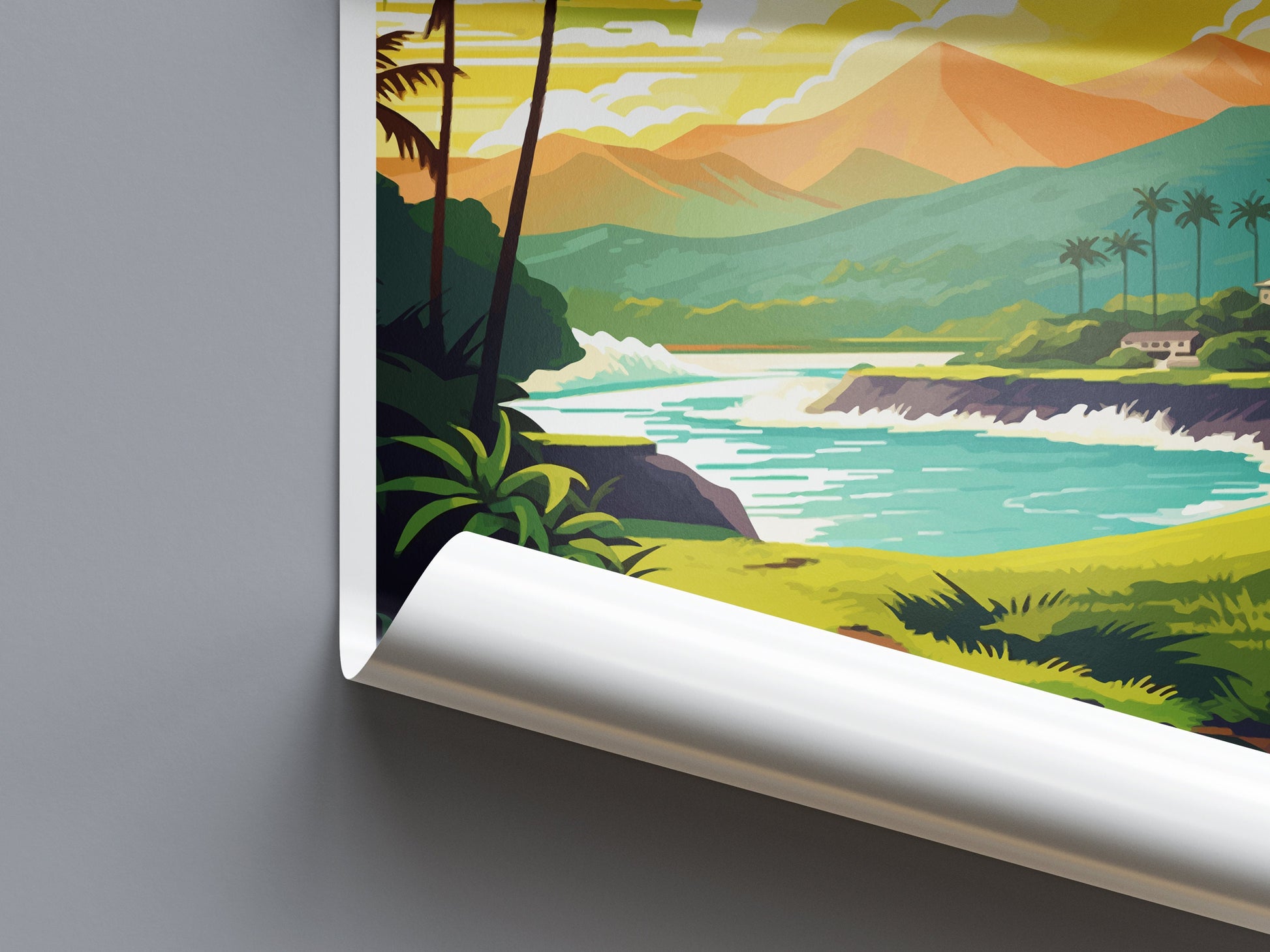 Kailua-Kona Travel Print Wall Art Kailua-Kona Wall Hanging Home Décor Kailua-Kona Gift Art Lovers Hawaii Art Lover Gift Print Artwork