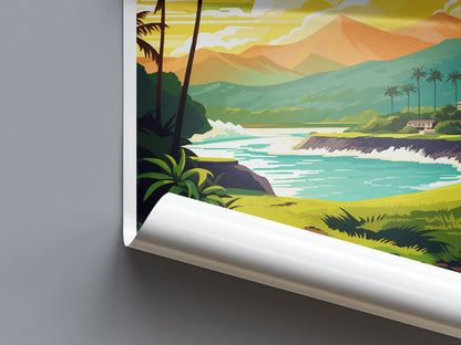Kailua-Kona Travel Print Wall Art Kailua-Kona Wall Hanging Home Décor Kailua-Kona Gift Art Lovers Hawaii Art Lover Gift Print Artwork