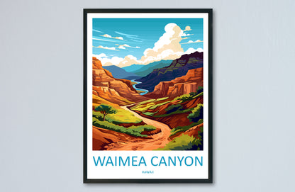 Waimea Canyon Travel Print Wall Art Waimea Canyon Wall Hanging Home Décor Waimea Canyon Gift Art Lovers Hawaii Art Lover Gift Print Artwork