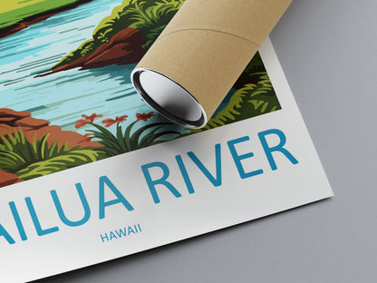 Wailua River Travel Print Wall Art Wailua River Wall Hanging Home Décor Wailua River Gift Art Lovers Hawaii Art Lover Gift Print Artwork