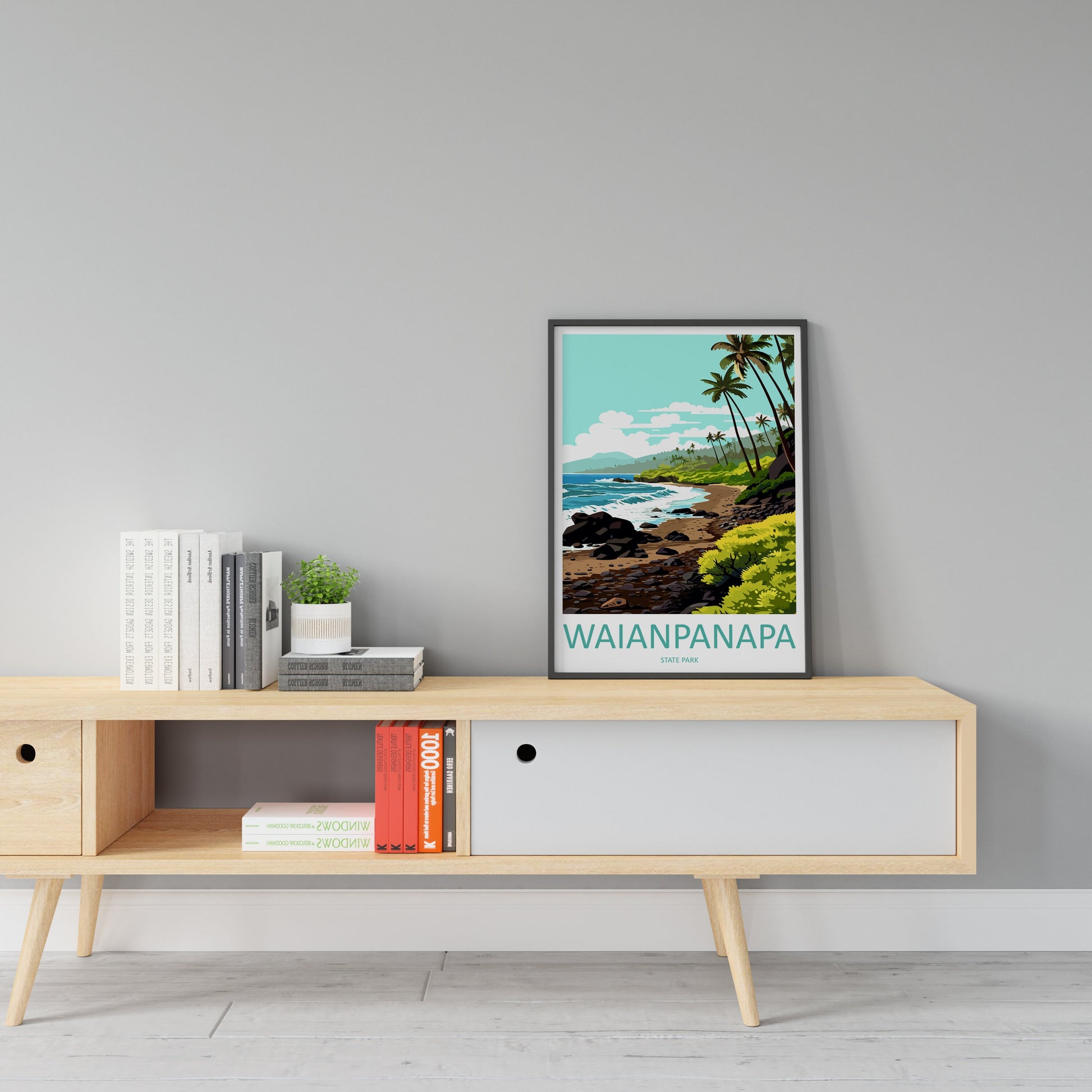 Waianapanapa Travel Print Wall Art Waianapanapa Wall Hanging Home Décor Waianapanapa Gift Art Lovers Hawaii Art Lover Gift Print Artwork