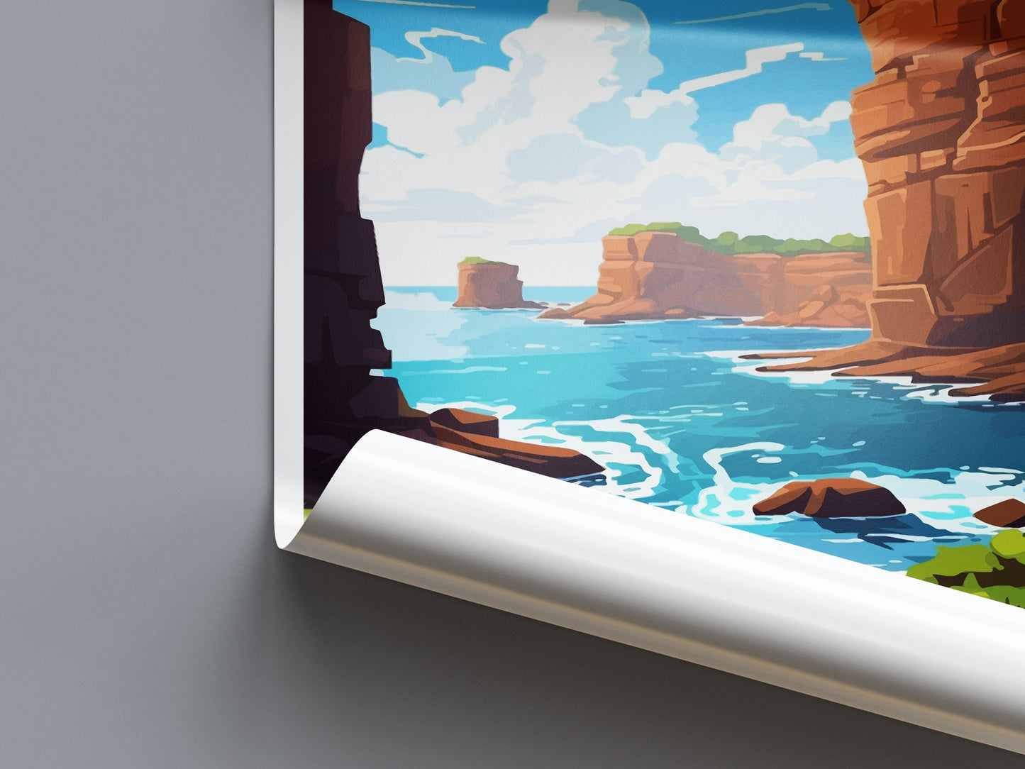 Puu Pehe Travel Print Wall Art Puu Pehe Wall Hanging Home Décor Puu Pehe Gift Art Lovers Hawaii Art Lover Gift Print Artwork