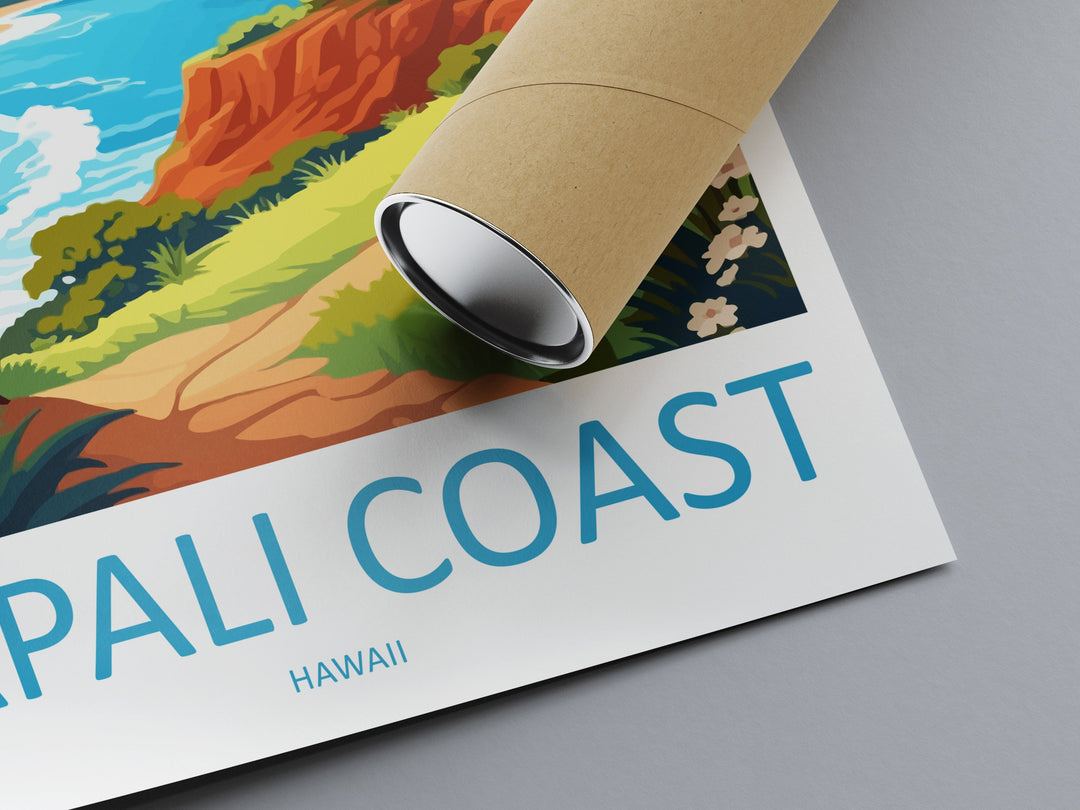 Napali Coast Travel Print Wall Art Napali Coast Wall Hanging Home Décor Napali Coast Gift Art Lovers Hawaii Art Lover Gift Print Artwork