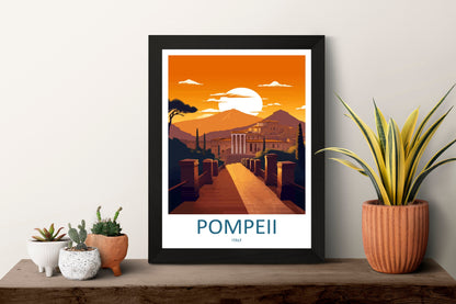 Pompeii Travel Print Wall Art Pompeii Italy Wall Hanging Home Decoration Pompeii Gift Art Lovers Wall Art Print Pompeii Italy Art Pompeii